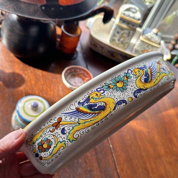 🇮🇹 Ceramica Nova Deruta Italian pottery. Decorated with decal and hand painted - Picture 2 of 15